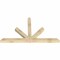 Ekena Millwork Saratoga Rough Sawn Timber Gable Bracket, Douglas Fir, 72"W x 42"H x 4"D x 4"F, 14/12 Pitch GBW072X42X0404SAR00RDF - alternate 2